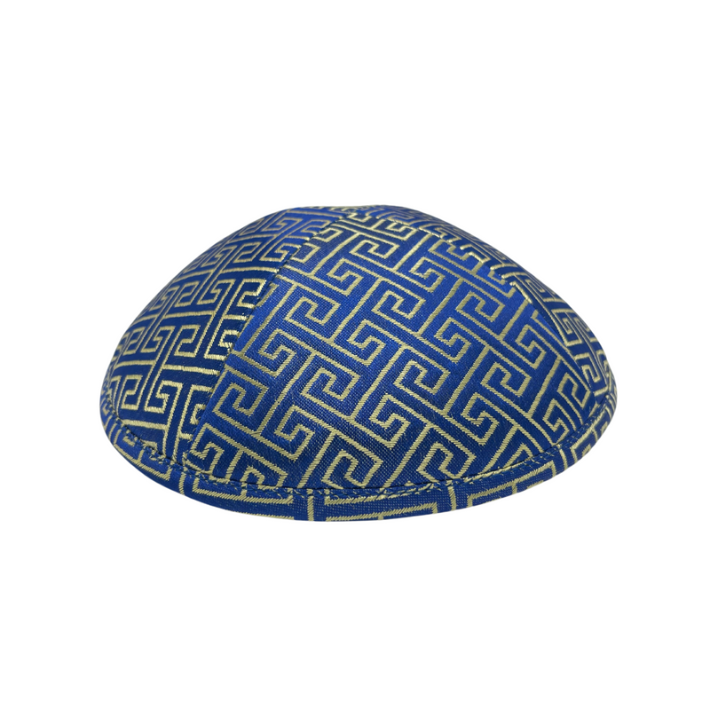 SHINY VERSA BLUE KIPPAH