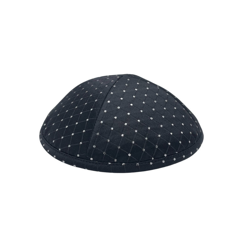 SILVER POLKA DOT KIPPAH