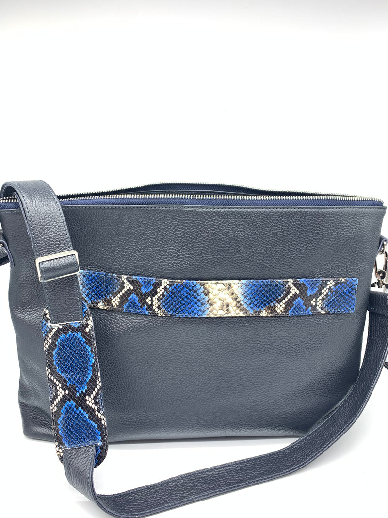 NAVY MAJESTIC ITALIAN TALIT / TEFILLIN BAGS