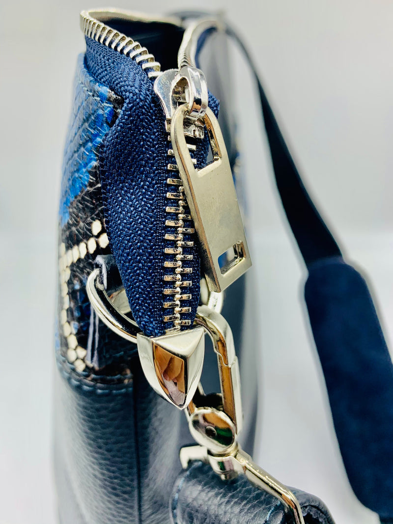 NAVY MAJESTIC ITALIAN TALIT / TEFILLIN BAGS